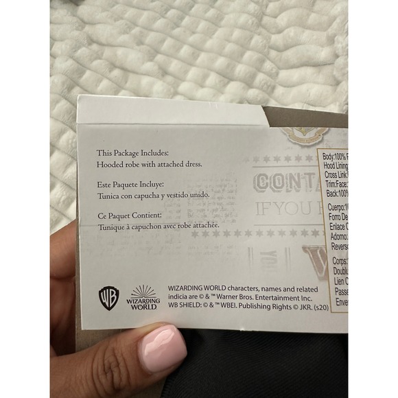 Harry Potter Hermione Granger Gryffindor Robe Dress Costume Girl Size S/P(4-6x) - Picture 10 of 10